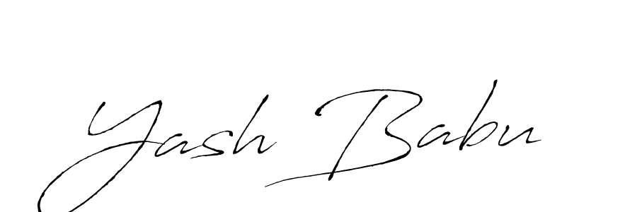 Yash Babu stylish signature style. Best Handwritten Sign (Antro_Vectra) for my name. Handwritten Signature Collection Ideas for my name Yash Babu. Yash Babu signature style 6 images and pictures png