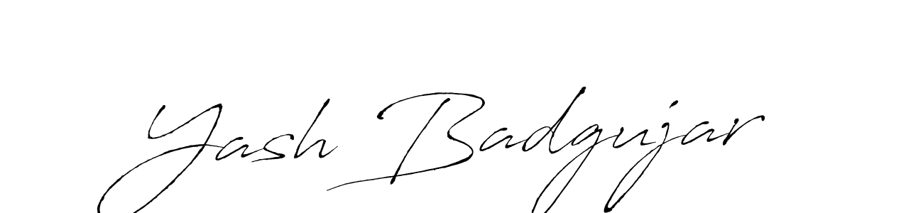 The best way (Antro_Vectra) to make a short signature is to pick only two or three words in your name. The name Yash Badgujar include a total of six letters. For converting this name. Yash Badgujar signature style 6 images and pictures png