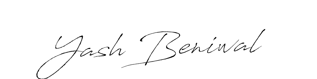 Design your own signature with our free online signature maker. With this signature software, you can create a handwritten (Antro_Vectra) signature for name Yash Beniwal. Yash Beniwal signature style 6 images and pictures png