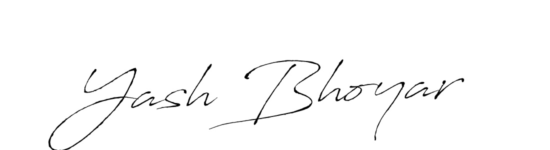 How to make Yash Bhoyar name signature. Use Antro_Vectra style for creating short signs online. This is the latest handwritten sign. Yash Bhoyar signature style 6 images and pictures png