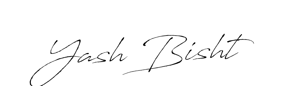 Design your own signature with our free online signature maker. With this signature software, you can create a handwritten (Antro_Vectra) signature for name Yash Bisht. Yash Bisht signature style 6 images and pictures png