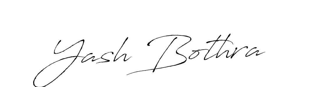 Make a beautiful signature design for name Yash Bothra. With this signature (Antro_Vectra) style, you can create a handwritten signature for free. Yash Bothra signature style 6 images and pictures png