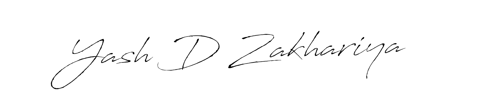 It looks lik you need a new signature style for name Yash D Zakhariya. Design unique handwritten (Antro_Vectra) signature with our free signature maker in just a few clicks. Yash D Zakhariya signature style 6 images and pictures png