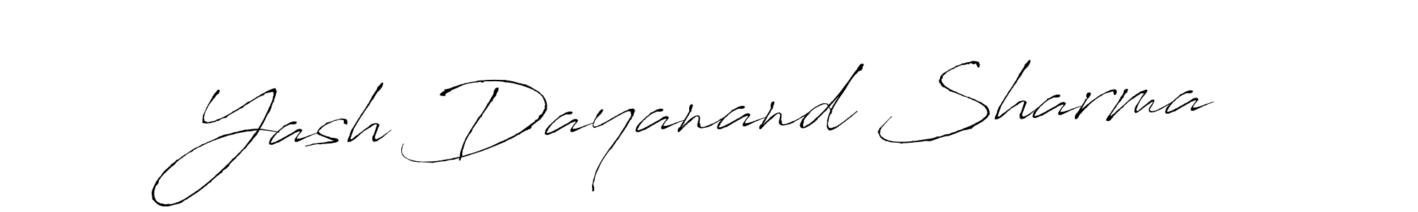 How to make Yash Dayanand Sharma name signature. Use Antro_Vectra style for creating short signs online. This is the latest handwritten sign. Yash Dayanand Sharma signature style 6 images and pictures png