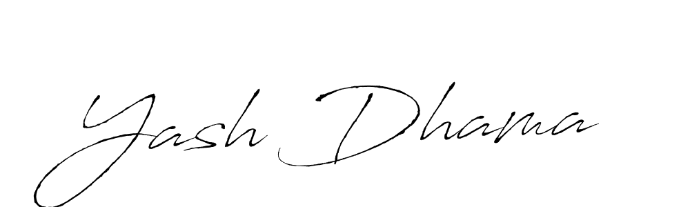 Design your own signature with our free online signature maker. With this signature software, you can create a handwritten (Antro_Vectra) signature for name Yash Dhama. Yash Dhama signature style 6 images and pictures png