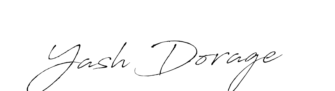 Design your own signature with our free online signature maker. With this signature software, you can create a handwritten (Antro_Vectra) signature for name Yash Dorage. Yash Dorage signature style 6 images and pictures png