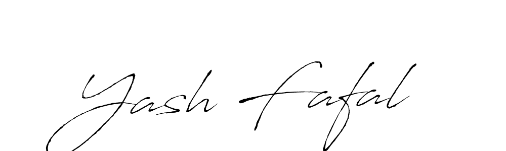 Make a beautiful signature design for name Yash Fafal. With this signature (Antro_Vectra) style, you can create a handwritten signature for free. Yash Fafal signature style 6 images and pictures png