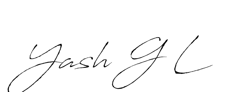 Antro_Vectra is a professional signature style that is perfect for those who want to add a touch of class to their signature. It is also a great choice for those who want to make their signature more unique. Get Yash G L name to fancy signature for free. Yash G L signature style 6 images and pictures png