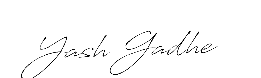 Design your own signature with our free online signature maker. With this signature software, you can create a handwritten (Antro_Vectra) signature for name Yash Gadhe. Yash Gadhe signature style 6 images and pictures png