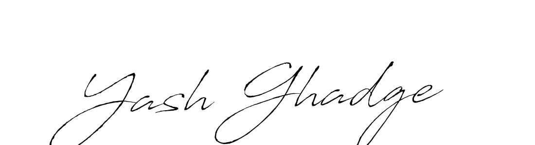 Use a signature maker to create a handwritten signature online. With this signature software, you can design (Antro_Vectra) your own signature for name Yash Ghadge. Yash Ghadge signature style 6 images and pictures png