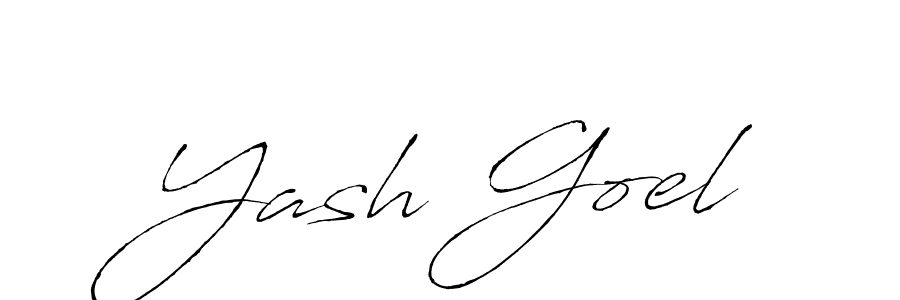 Create a beautiful signature design for name Yash Goel. With this signature (Antro_Vectra) fonts, you can make a handwritten signature for free. Yash Goel signature style 6 images and pictures png