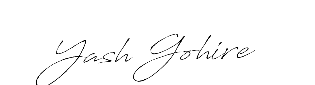 Also You can easily find your signature by using the search form. We will create Yash Gohire name handwritten signature images for you free of cost using Antro_Vectra sign style. Yash Gohire signature style 6 images and pictures png