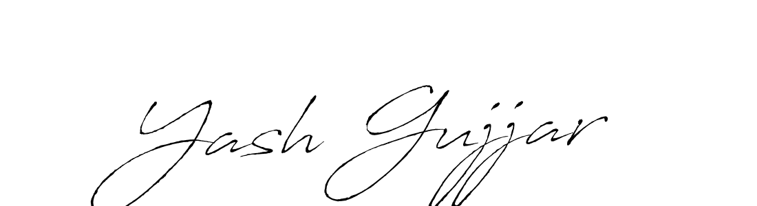 Design your own signature with our free online signature maker. With this signature software, you can create a handwritten (Antro_Vectra) signature for name Yash Gujjar. Yash Gujjar signature style 6 images and pictures png