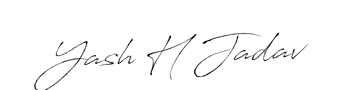 You can use this online signature creator to create a handwritten signature for the name Yash H Jadav. This is the best online autograph maker. Yash H Jadav signature style 6 images and pictures png