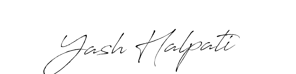 It looks lik you need a new signature style for name Yash Halpati. Design unique handwritten (Antro_Vectra) signature with our free signature maker in just a few clicks. Yash Halpati signature style 6 images and pictures png
