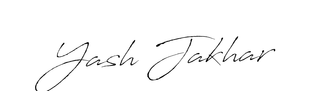 Make a beautiful signature design for name Yash Jakhar. With this signature (Antro_Vectra) style, you can create a handwritten signature for free. Yash Jakhar signature style 6 images and pictures png