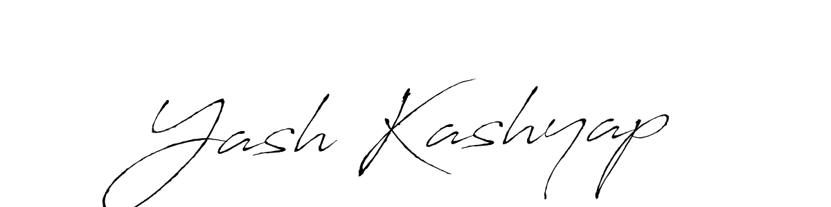 Design your own signature with our free online signature maker. With this signature software, you can create a handwritten (Antro_Vectra) signature for name Yash Kashyap. Yash Kashyap signature style 6 images and pictures png