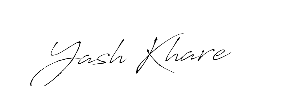 Make a beautiful signature design for name Yash Khare. With this signature (Antro_Vectra) style, you can create a handwritten signature for free. Yash Khare signature style 6 images and pictures png