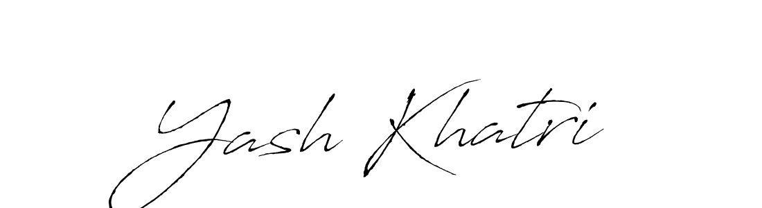 Make a beautiful signature design for name Yash Khatri. With this signature (Antro_Vectra) style, you can create a handwritten signature for free. Yash Khatri signature style 6 images and pictures png