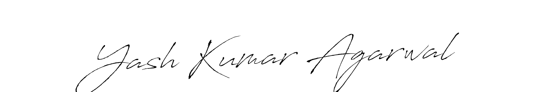 How to make Yash Kumar Agarwal signature? Antro_Vectra is a professional autograph style. Create handwritten signature for Yash Kumar Agarwal name. Yash Kumar Agarwal signature style 6 images and pictures png