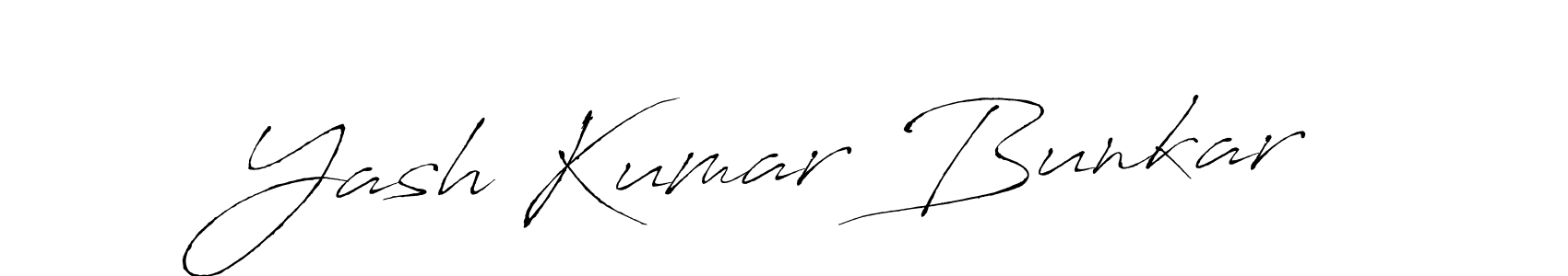 Use a signature maker to create a handwritten signature online. With this signature software, you can design (Antro_Vectra) your own signature for name Yash Kumar Bunkar. Yash Kumar Bunkar signature style 6 images and pictures png