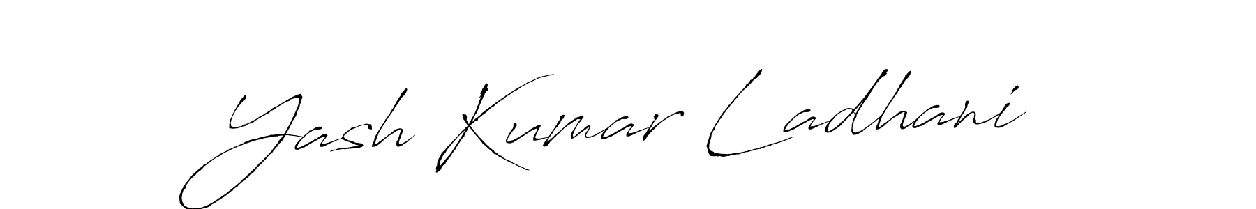 Use a signature maker to create a handwritten signature online. With this signature software, you can design (Antro_Vectra) your own signature for name Yash Kumar Ladhani. Yash Kumar Ladhani signature style 6 images and pictures png