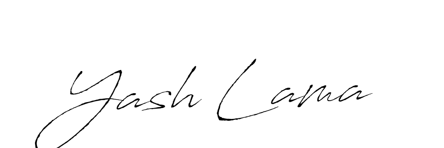 Make a beautiful signature design for name Yash Lama. With this signature (Antro_Vectra) style, you can create a handwritten signature for free. Yash Lama signature style 6 images and pictures png
