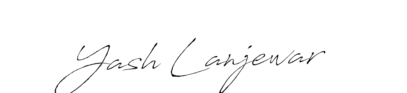 Make a beautiful signature design for name Yash Lanjewar. Use this online signature maker to create a handwritten signature for free. Yash Lanjewar signature style 6 images and pictures png