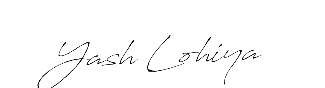 Design your own signature with our free online signature maker. With this signature software, you can create a handwritten (Antro_Vectra) signature for name Yash Lohiya. Yash Lohiya signature style 6 images and pictures png