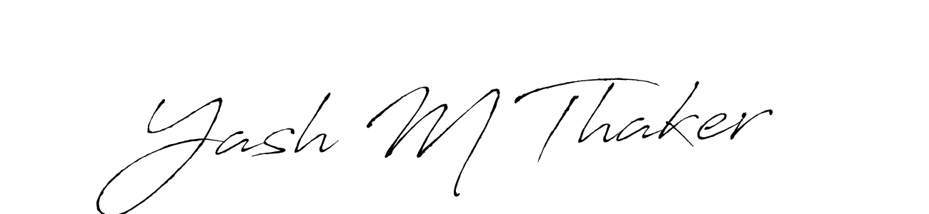 How to Draw Yash M Thaker signature style? Antro_Vectra is a latest design signature styles for name Yash M Thaker. Yash M Thaker signature style 6 images and pictures png