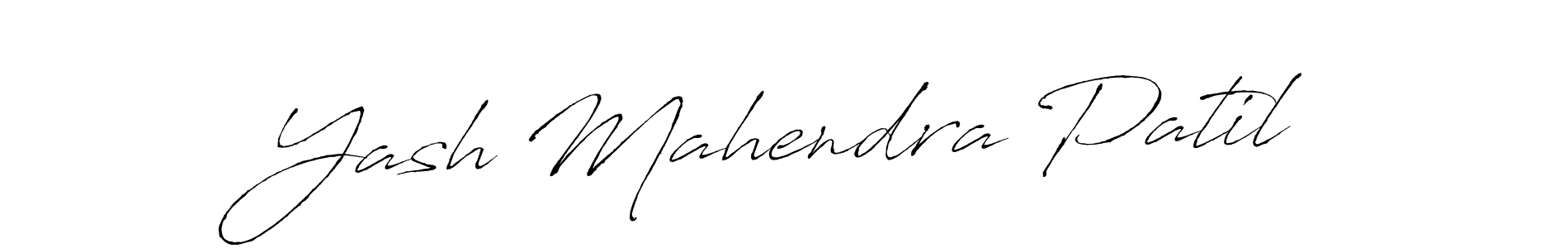Make a beautiful signature design for name Yash Mahendra Patil. With this signature (Antro_Vectra) style, you can create a handwritten signature for free. Yash Mahendra Patil signature style 6 images and pictures png