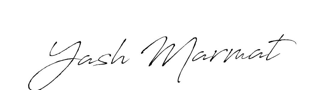 Design your own signature with our free online signature maker. With this signature software, you can create a handwritten (Antro_Vectra) signature for name Yash Marmat. Yash Marmat signature style 6 images and pictures png