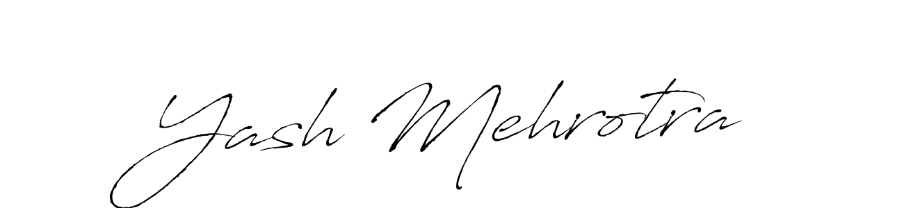 Design your own signature with our free online signature maker. With this signature software, you can create a handwritten (Antro_Vectra) signature for name Yash Mehrotra. Yash Mehrotra signature style 6 images and pictures png