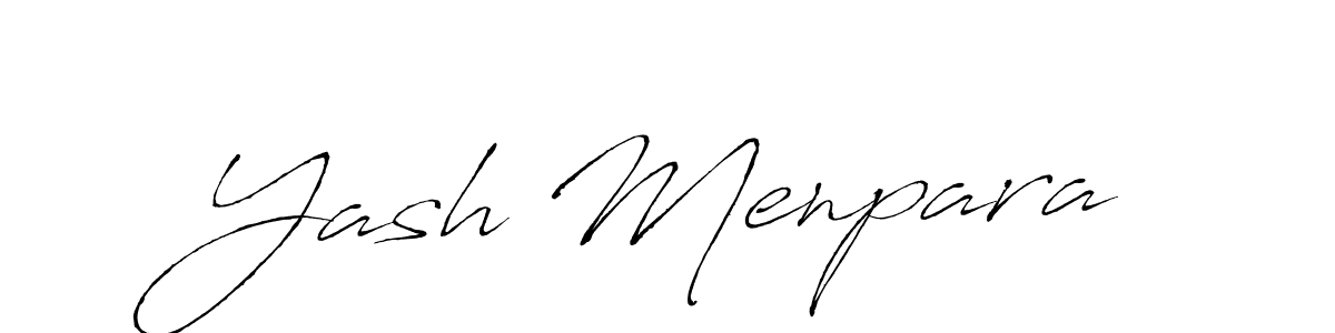 Also we have Yash Menpara name is the best signature style. Create professional handwritten signature collection using Antro_Vectra autograph style. Yash Menpara signature style 6 images and pictures png
