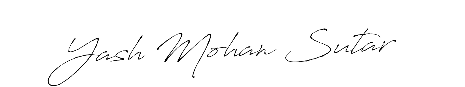 Yash Mohan Sutar stylish signature style. Best Handwritten Sign (Antro_Vectra) for my name. Handwritten Signature Collection Ideas for my name Yash Mohan Sutar. Yash Mohan Sutar signature style 6 images and pictures png