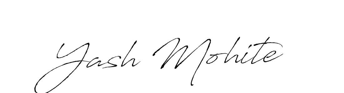 How to make Yash Mohite name signature. Use Antro_Vectra style for creating short signs online. This is the latest handwritten sign. Yash Mohite signature style 6 images and pictures png