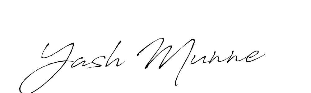 Antro_Vectra is a professional signature style that is perfect for those who want to add a touch of class to their signature. It is also a great choice for those who want to make their signature more unique. Get Yash Munne name to fancy signature for free. Yash Munne signature style 6 images and pictures png