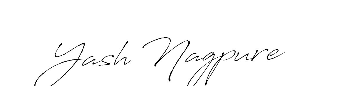 How to make Yash Nagpure signature? Antro_Vectra is a professional autograph style. Create handwritten signature for Yash Nagpure name. Yash Nagpure signature style 6 images and pictures png