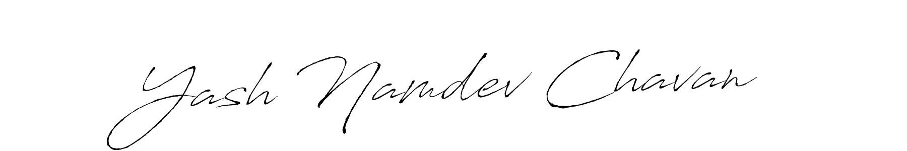 Make a beautiful signature design for name Yash Namdev Chavan. With this signature (Antro_Vectra) style, you can create a handwritten signature for free. Yash Namdev Chavan signature style 6 images and pictures png