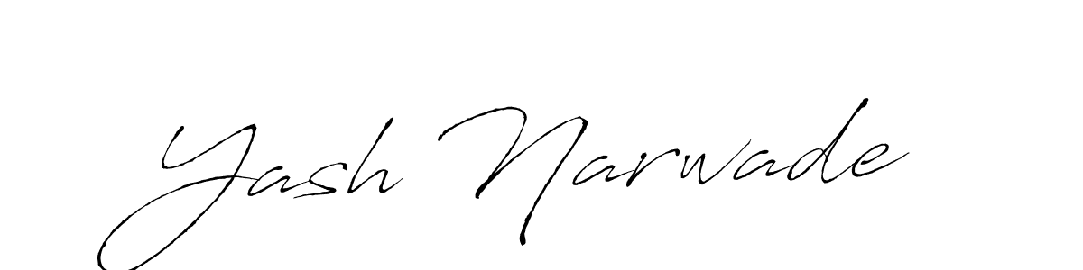 Yash Narwade stylish signature style. Best Handwritten Sign (Antro_Vectra) for my name. Handwritten Signature Collection Ideas for my name Yash Narwade. Yash Narwade signature style 6 images and pictures png