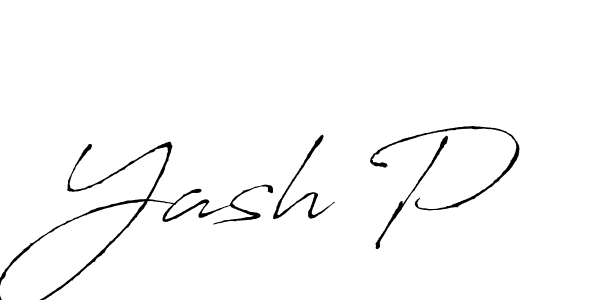 Design your own signature with our free online signature maker. With this signature software, you can create a handwritten (Antro_Vectra) signature for name Yash P. Yash P signature style 6 images and pictures png
