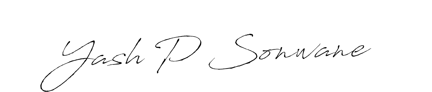 Use a signature maker to create a handwritten signature online. With this signature software, you can design (Antro_Vectra) your own signature for name Yash P Sonwane. Yash P Sonwane signature style 6 images and pictures png