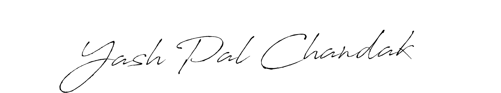 Use a signature maker to create a handwritten signature online. With this signature software, you can design (Antro_Vectra) your own signature for name Yash Pal Chandak. Yash Pal Chandak signature style 6 images and pictures png