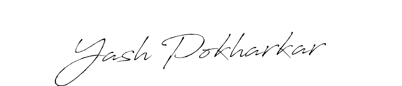 Also You can easily find your signature by using the search form. We will create Yash Pokharkar name handwritten signature images for you free of cost using Antro_Vectra sign style. Yash Pokharkar signature style 6 images and pictures png