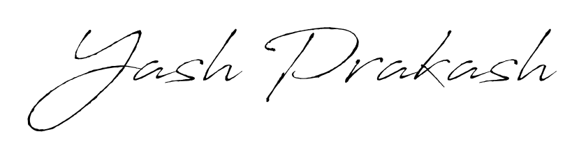 A stylish, flowing autograph style designed for name Yash Prakash using Antro_Vectra typography. Perfect for digital creative projects. Yash Prakash signature style 6 images and pictures png