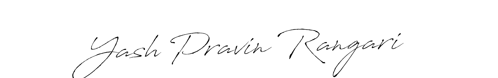 Yash Pravin Rangari stylish signature style. Best Handwritten Sign (Antro_Vectra) for my name. Handwritten Signature Collection Ideas for my name Yash Pravin Rangari. Yash Pravin Rangari signature style 6 images and pictures png