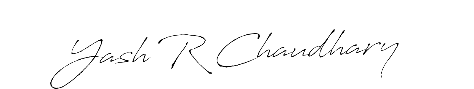 Create a beautiful signature design for name Yash R Chaudhary. With this signature (Antro_Vectra) fonts, you can make a handwritten signature for free. Yash R Chaudhary signature style 6 images and pictures png