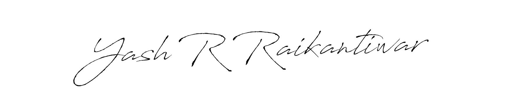 Use a signature maker to create a handwritten signature online. With this signature software, you can design (Antro_Vectra) your own signature for name Yash R Raikantiwar. Yash R Raikantiwar signature style 6 images and pictures png