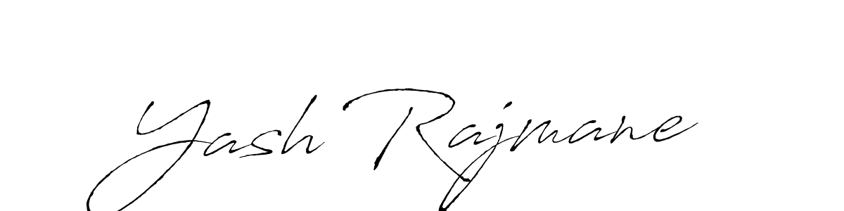 Make a beautiful signature design for name Yash Rajmane. With this signature (Antro_Vectra) style, you can create a handwritten signature for free. Yash Rajmane signature style 6 images and pictures png