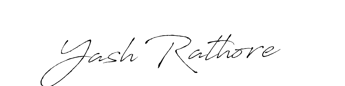 Design your own signature with our free online signature maker. With this signature software, you can create a handwritten (Antro_Vectra) signature for name Yash Rathore. Yash Rathore signature style 6 images and pictures png